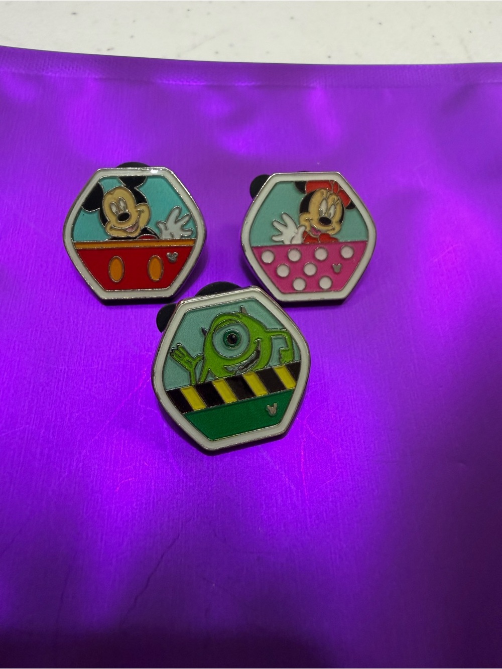 3 piece set Disney trading pins